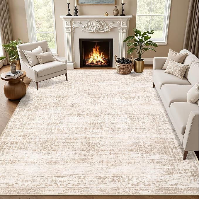 3x5 Area Rugs Living Room Rug: Washable Vintage Boho Rug No Slip Stain - Image 9