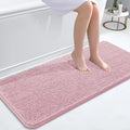 OLANLY Bathroom Runner Rugs 47x20, Soft Absorbent Chenille Bath Rugs, Rubber by OLANLY
