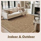 MontVoo-Outdoor Rug-Patio Rug 6x9 ft Polypropylene Indoor Outdoor Rugs Outdoor - Image 3