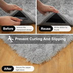 2x3 Rugs for Bedroom, Fluffy Area Rugs for Living Room, Small Fuzzy Shag Soft - Image 3