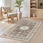 Vintage Living Room Area Rug 3x5 by COTILED