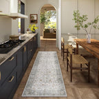 Washable Kitchen Rug Runners for Hallways: 2'6"x8' Bedroom Rug Non Slip - Image 2