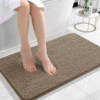 OLANLY Small Bathroom Rugs 24x16, Extra Soft Absorbent Chenille Bath Rugs by OLANLY