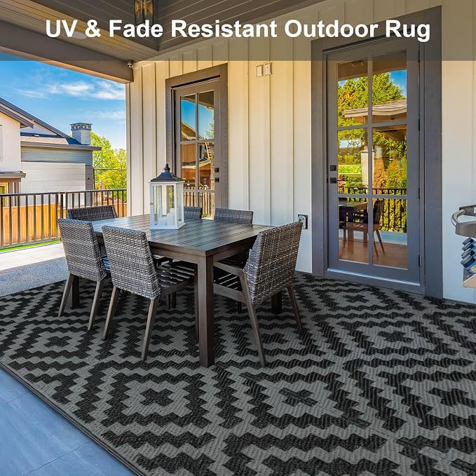 Outdoor Patio Plastic Straw Rug - Image 6