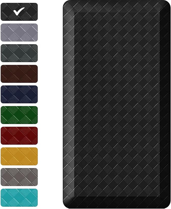 StepRite 1” Thick Kitchen Mats for Floor, Anti Fatigue Kitchen Rugs, Heavy Duty by Bringcushiontoyourlife