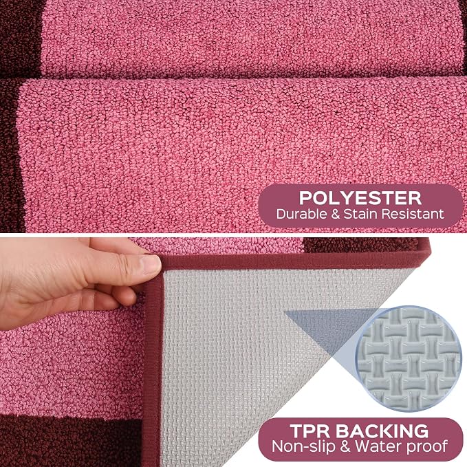 Machine Washable Kitchen Rug 24" x 70", Non Slip Kitchen Mat - Image 3