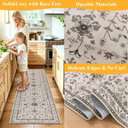 HEBE Washable Hallway Runner Rug 2'x 8' Non Slip Kitchen Rugs Runner, Low Pile - Image 5