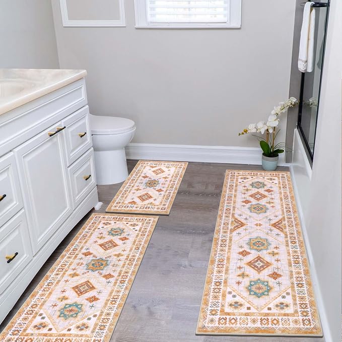 HEBE Boho Kitchen Rug Sets 3 Piece - Image 7