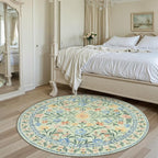Wonnitar Washable Floral Round Rug, 6ft Sage Green Round Area Rugs - Image 10