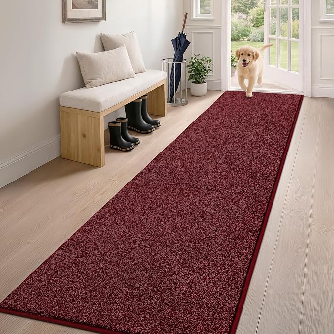 PURRUGS Dirt Trapping Door Mat 24" x 84", Non-Slip Machine Washable Entryway Rug by PURRUGS