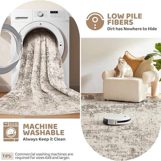 UERMEI 10x12 Washable Area Rug - Image 8
