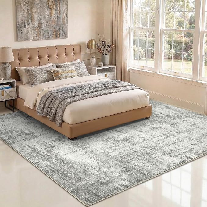 10x12 Area Rugs Washable Living Room Rug-No Slip Soft Carpets Modern Abstract - Image 4