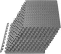 ProsourceFit Exercise Puzzle Mat ½-inch, EVA Interlocking Foam Floor Tiles by ProsourceFit