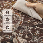 Rugxara Area Rugs for Living Room Bedroom, Washable Christmas Rug, Vintage - Image 9