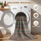 Nakagishi 9X12 Area Rugs Living Room: Washable Large Vintage Rug Neutral - Image 2