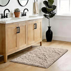 Fluffy Rug Shag Area Rug, Small Bedside Rug, Soft Fluffy Shag Entryway Throw - Image 2