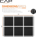 CAP Puzzle Exercise Mats | 3/4” Thick EVA Interlocking Foam Tiles - Image 4