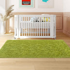 Soft Grass Green Fluffy Rug for Bedroom Living Room, 2x6 ft Fuzzy Green Shag - Image 8