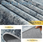 4Ft Round Area Rugs for Living Room, Soft Non-Slip Washable Rugs Modern - Image 6