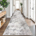 IOHOUZE Abstract Runner Rug 3x18 Ft Washable Runners by iOhouze