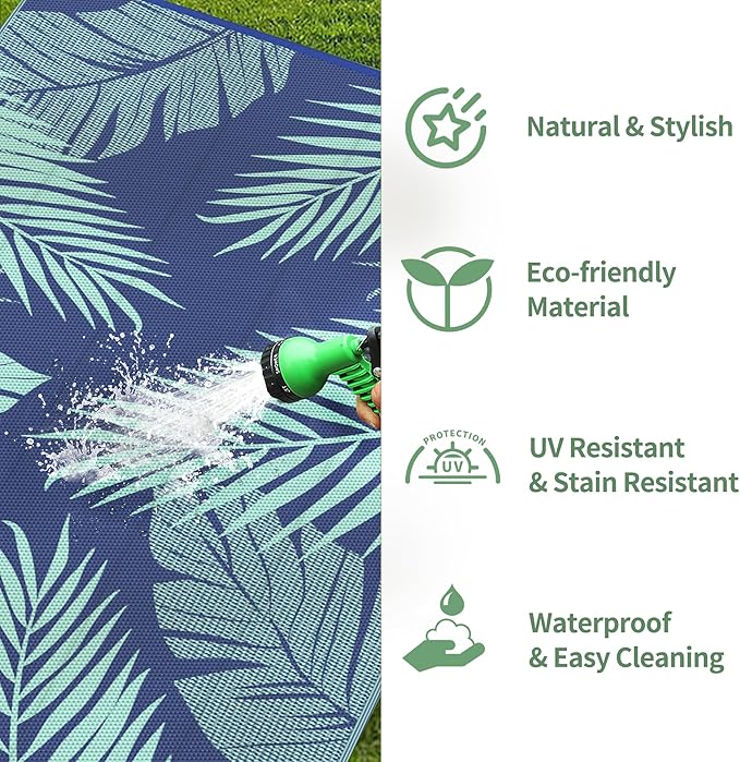 GENIMO Outdoor Rug 8' x 10' Waterproof - Image 6