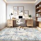 4x6 Rug Washable Area Rugs: Abstract Modern Soft Stain Resistant Indoor Floor - Image 8