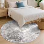 IOHOUZE Abstract Round Area Rug 6 Ft Washable Circle Rugs Large Round Rug Non - Image 8