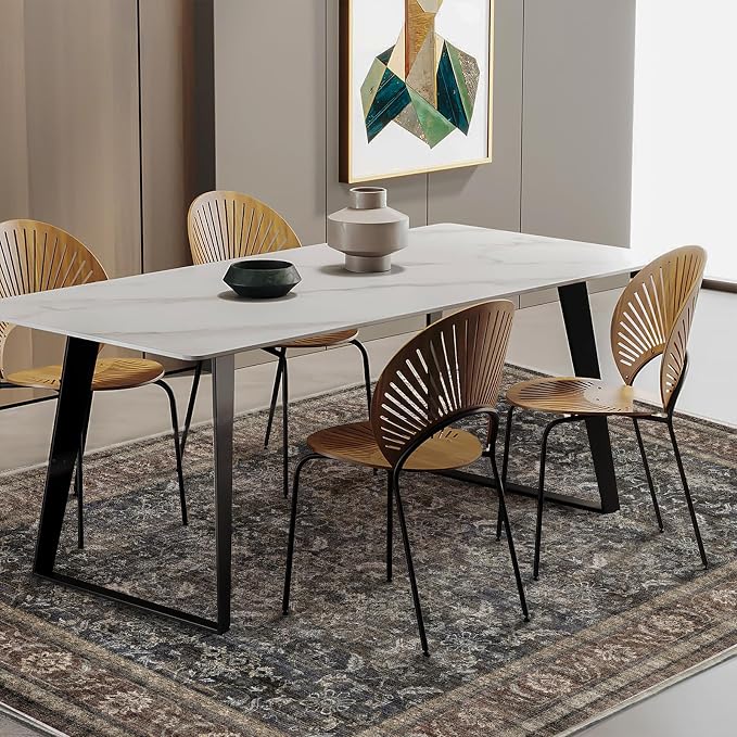CHAMPLANT Area Rug 5'x7' Washable Rug Vintage Traditional Floor Cover Thin - Image 2