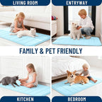 OLANLY Memory Foam Bath Mat 40x24, Super Soft Absorbent Bathroom Rugs, Quick Dry - Image 9