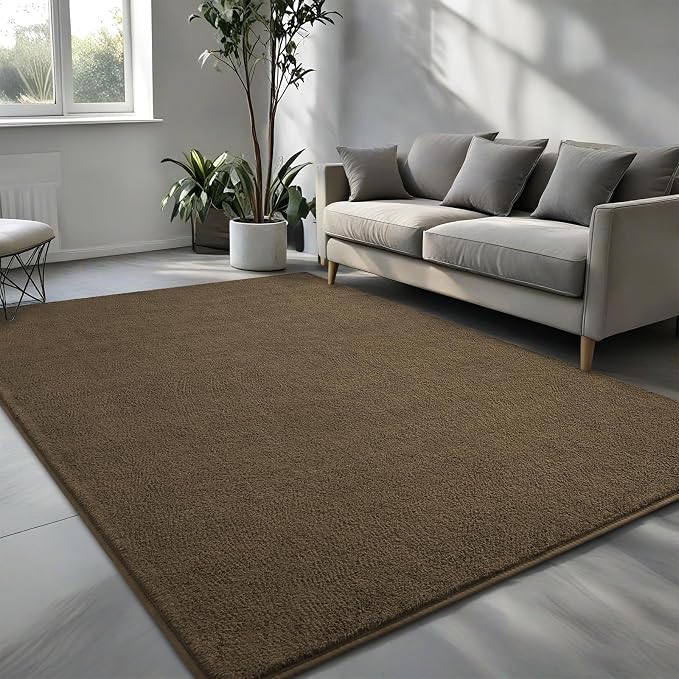Pettop 4x6 ft Light Brown Area Rugs - Image 2
