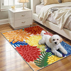 Arenarug 2x3 Colorful Washable Small Rug Tropical Botanical Modern Floral - Image 7
