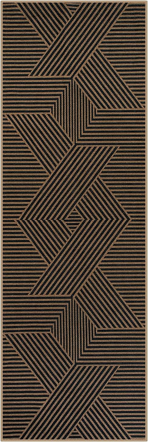 Lahome Enfys Modern Geometric Runner Rug, 2x6 Washable Rug Runners - Image 6
