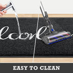 CozyBounty Black Door Mat Welcome Mats Outdoor Indoor Non-Slip Doormat - Image 6