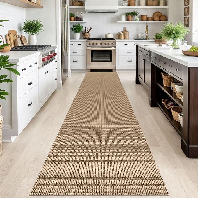 IOHOUZE Washable Exrea Long Hallway Runner Rug 2.6x14 Rubber Backed Kitchen - Image 7