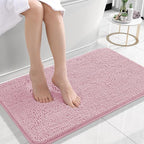 OLANLY Small Bathroom Rugs 24x16, Extra Soft Absorbent Chenille Bath Rugs by OLANLY