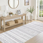 cotiled Hallway 3x12 Runner Rugs: Washable Boho Rugs - Image 2
