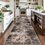IOHOUZE Abstract Runner Rug 3x14 Ft Washable Runners - Image 2
