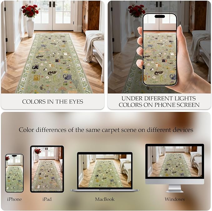 Small 2x3 Area Rugs for Entryway: Washable Kitchen Runner Rug Non Slip Soft Low - Image 4