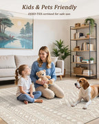 3x5 Washable Rug Moroccan Small Entryway Rug Non Slip Indoor Floor Carpet - Image 6