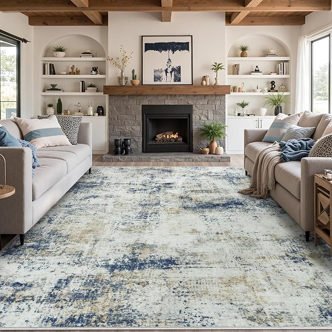 10x14 Area Rugs Living Room Rugs: Large Washable Rug - Image 9
