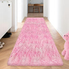 Fluffy Pink Shag Rug for Bedroom Girls 3x10 Runner Rug, Soft Pink Fuzzy Rug for - Image 2