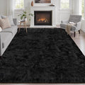 Fluffy 4x6 Area Rugs for Living Room Bedroom: Ultra Soft Shag Rug Non-Slip by Luxturiy