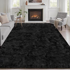 Fluffy 4x6 Area Rugs for Living Room Bedroom: Ultra Soft Shag Rug Non-Slip by Luxturiy