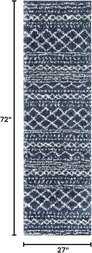 SAFAVIEH Arizona Shag Collection Runner Rug - Image 2