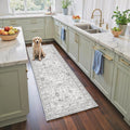Grey Runner Rug for Hallways Kitchen 2x6, Non Slip Washable Rug by WelcometoBabovid