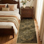 RELEANY Area Rugs Runner 2'x5' Washable Non-Slip, Floral Vintage Distress - Image 2
