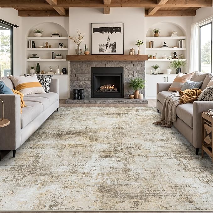 10x14 Area Rugs Living Room Rugs: Large Washable Rug - Image 9