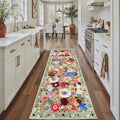 Rug for Hallways Kitchen Runner 2x8 Green, Non Slip Washable Rugs by WelcometoBabovid