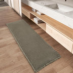 Upgraded Christmas Waffle Runner Rug Super Absorbent Non Slip Bath Mats by AMOAMI