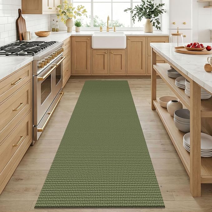 KOZYFLY 3x6 Washable Runner Rug, Non Slip Wide Runners - Image 2